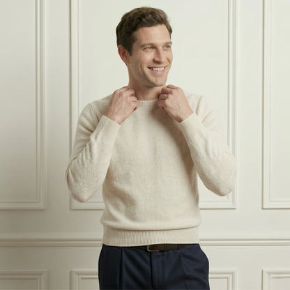 Off-White Original Crewneck Himalayan Cashmere Full Sleeve Sweater for Men