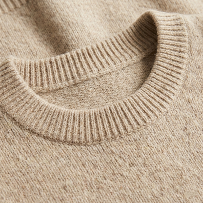 Crewneck Undyed Cashmere Sweater For Women