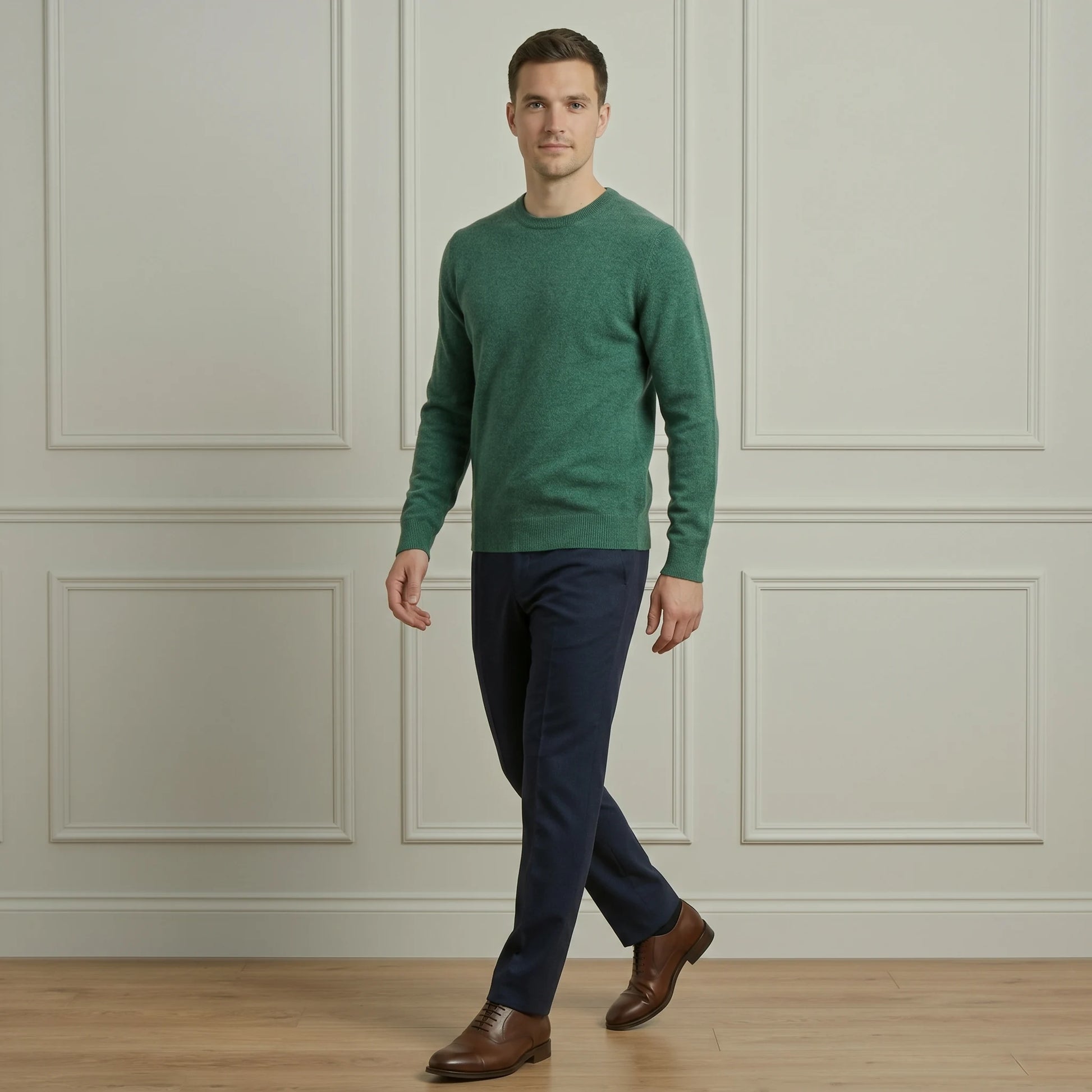 Premium Quality Pine Original Crewneck Himalayan Cashmere Full Sleeve Sweater