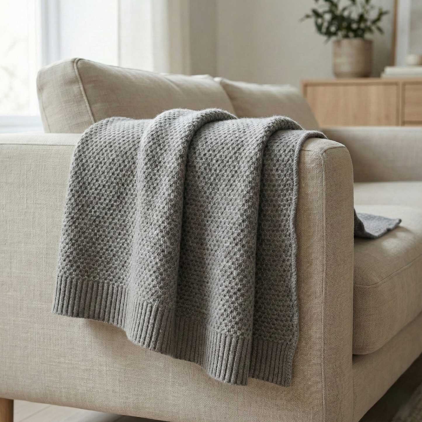 Heirloom Honeycomb Pure Himalayan Cashmere Throw