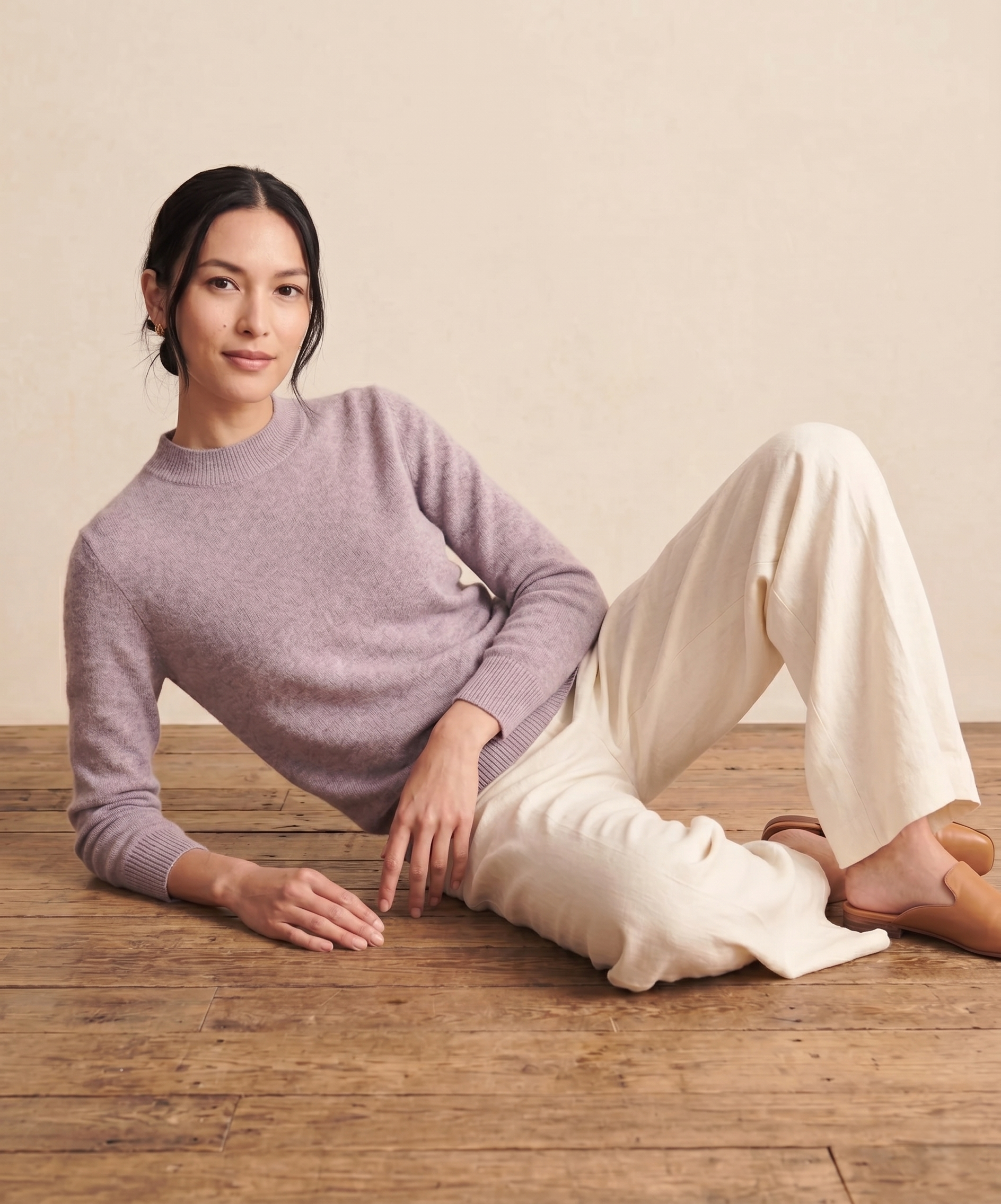 Himalayan Cashmere Original Crewneck Sweater For Women