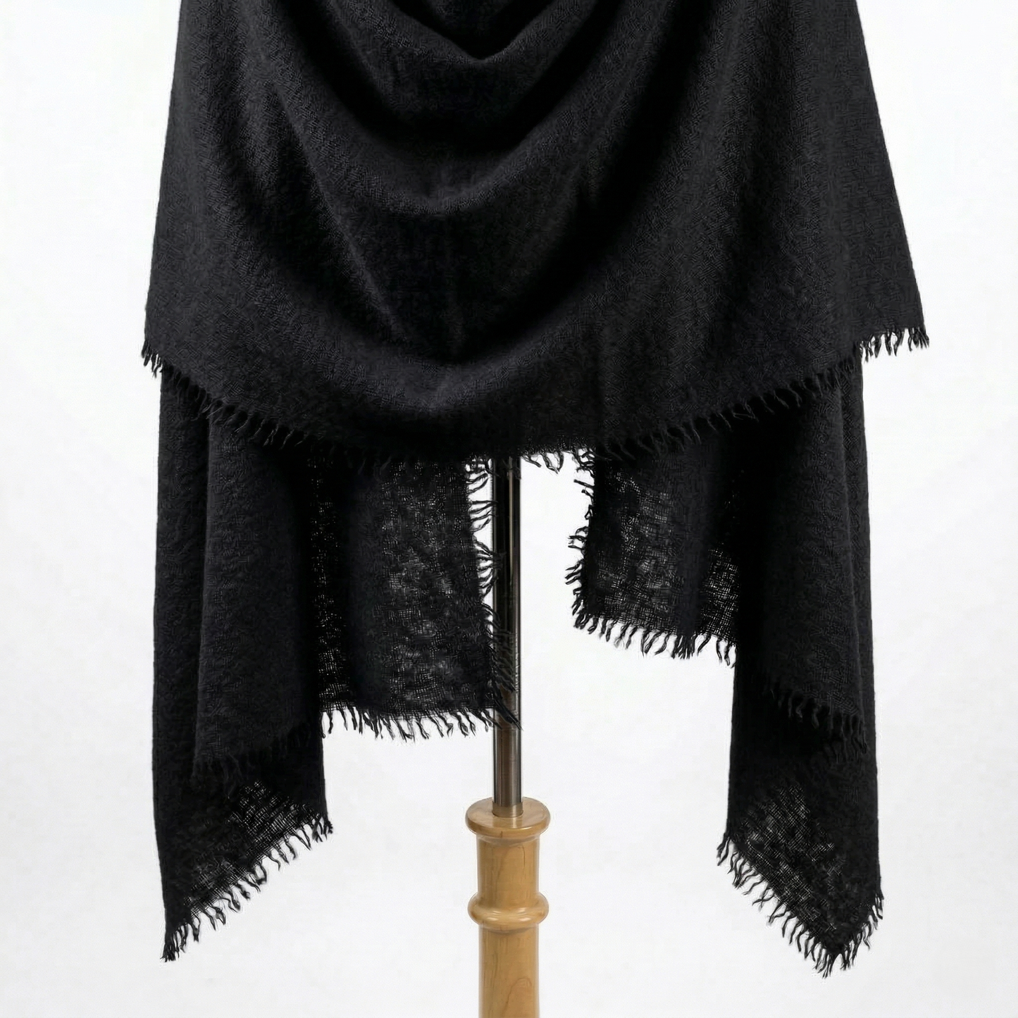 Pure 16-Micron Handknitted Cashmere Pashmina Shawl - 28×84 IN