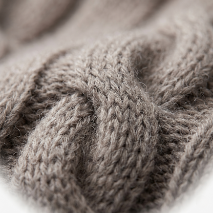 Heirloom Cable-Knit Pure Himalayan Cashmere Throw