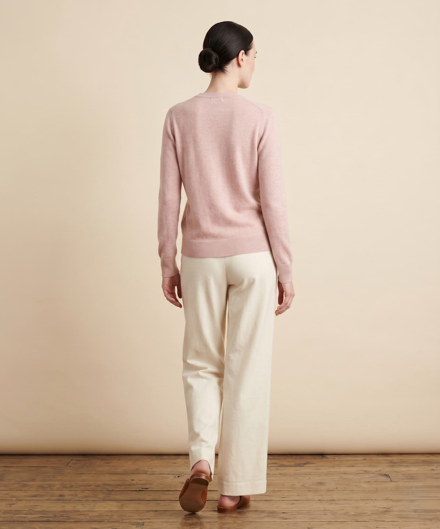 V-Neck Himalayan Cashmere Sweater For Women