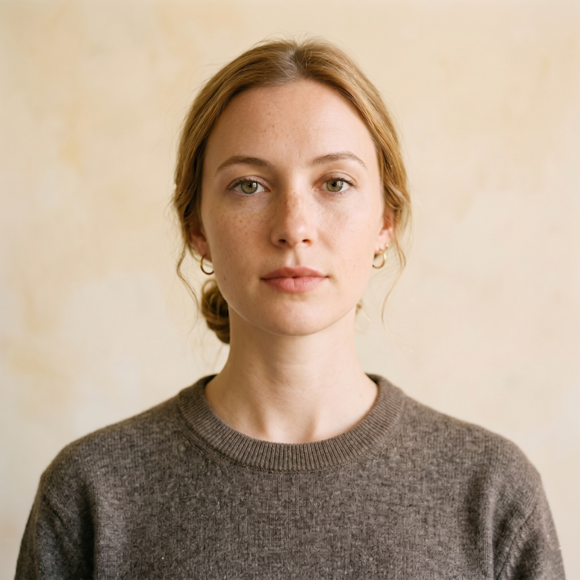 Crewneck Undyed Cashmere Sweater For Women