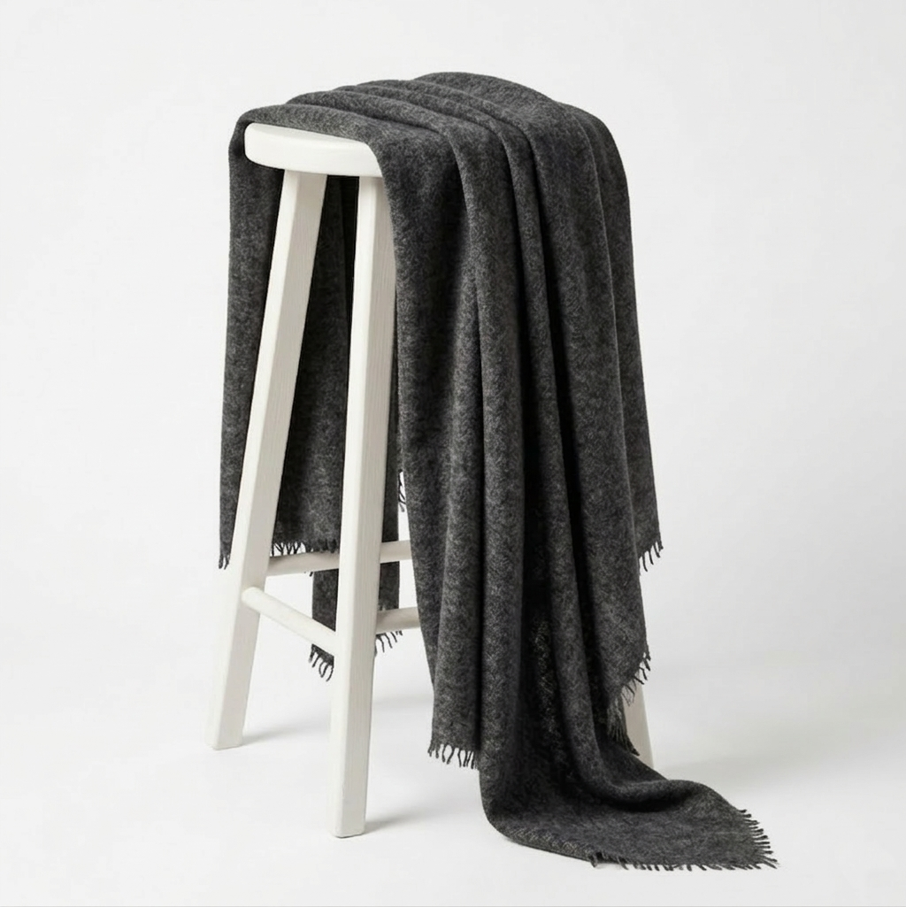 Pure 16-Micron Handknitted Cashmere Pashmina Shawl