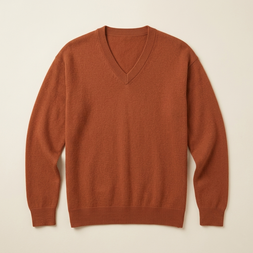 V-Neck Himalayan Cashmere Sweater For Women