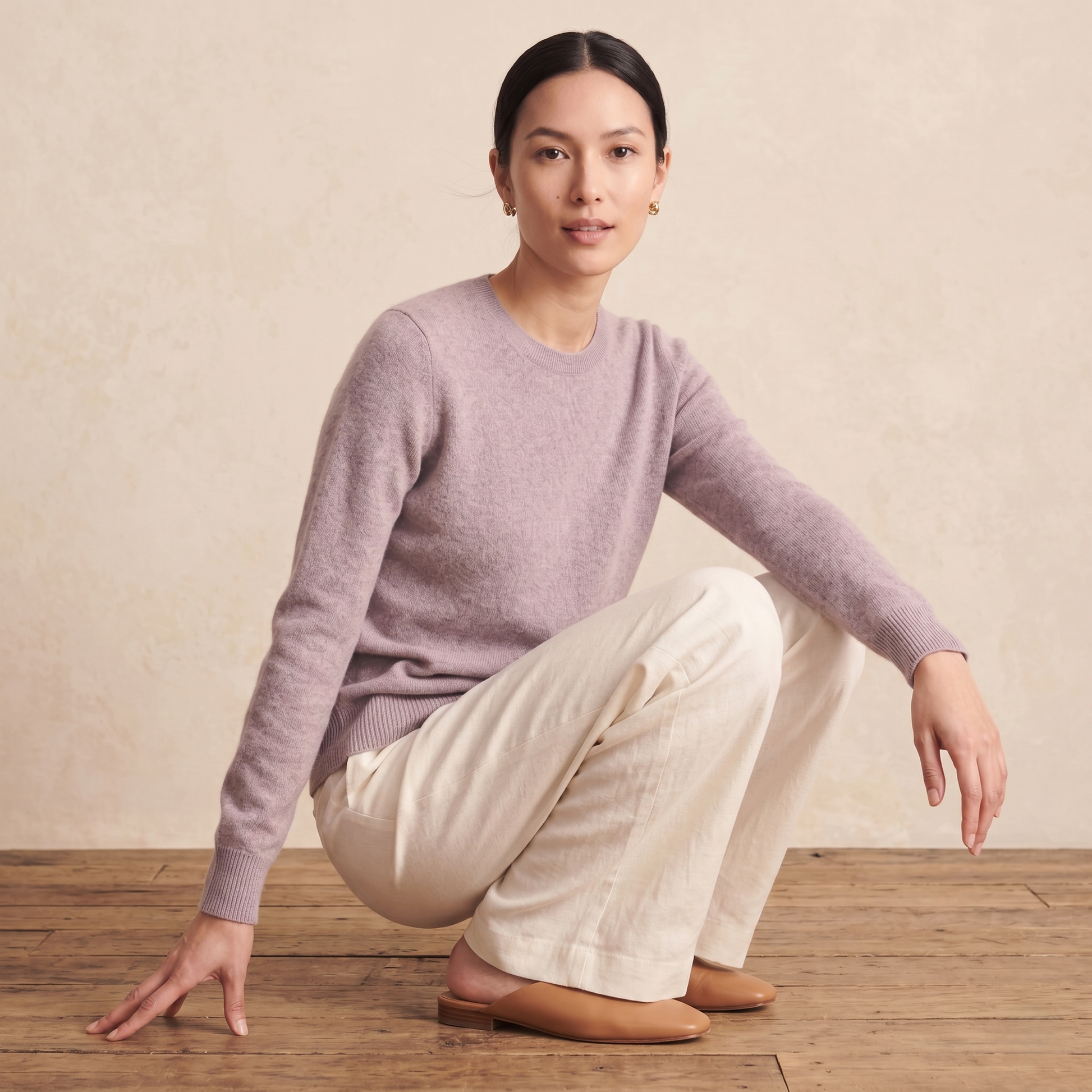 Himalayan Cashmere Original Crewneck Sweater For Women