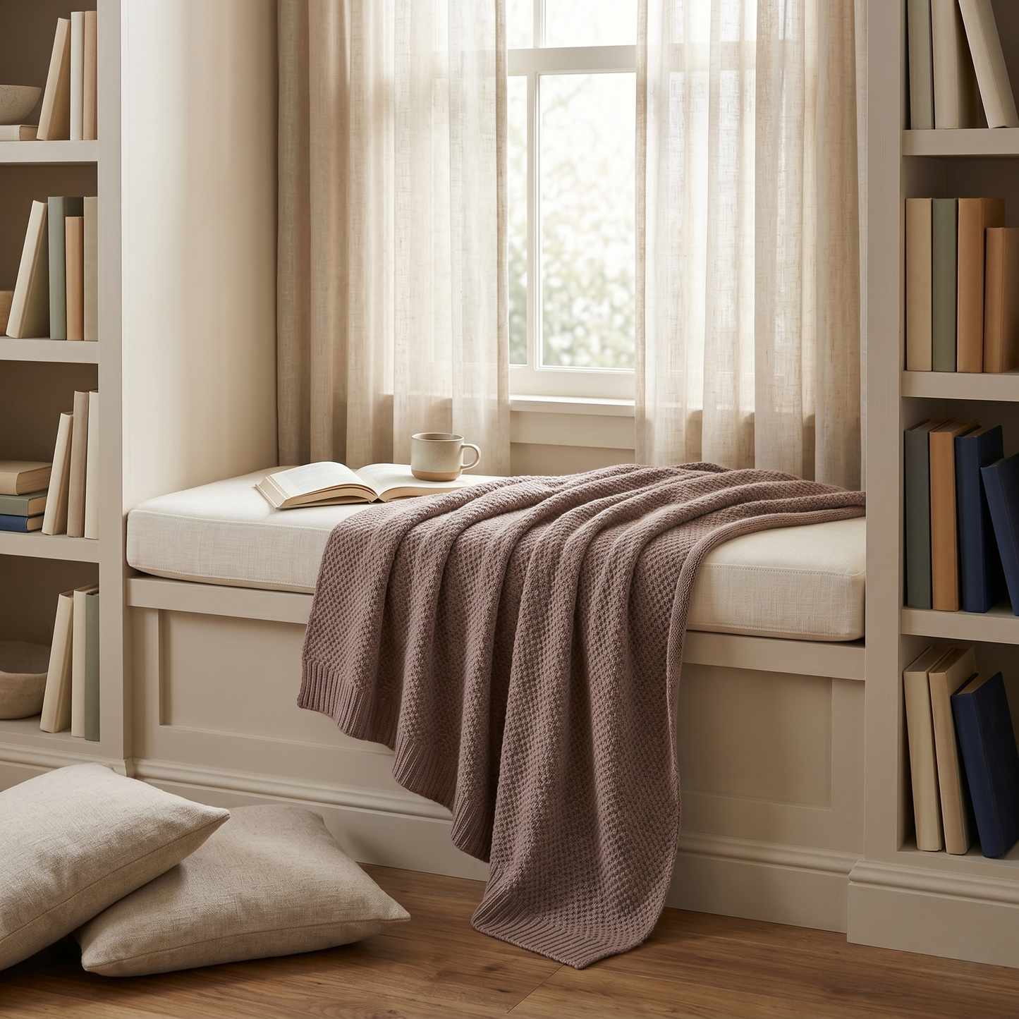 Heirloom Honeycomb Pure Himalayan Cashmere Throw