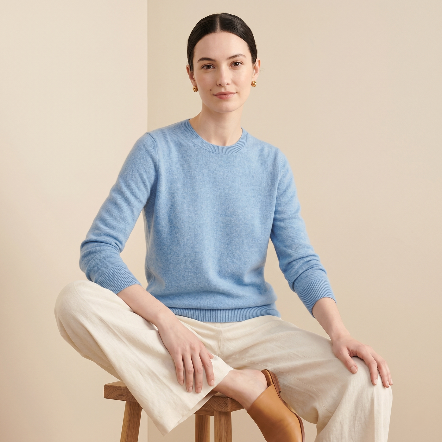 Himalayan Cashmere Original Crewneck Sweater For Women