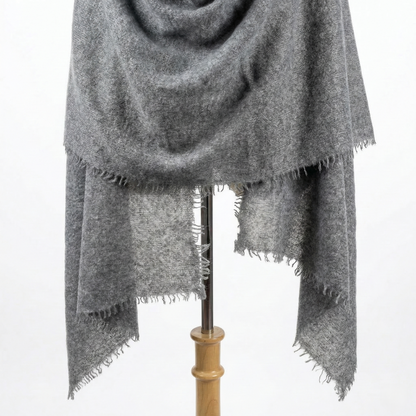 Pure 16-Micron Handknitted Cashmere Pashmina Shawl
