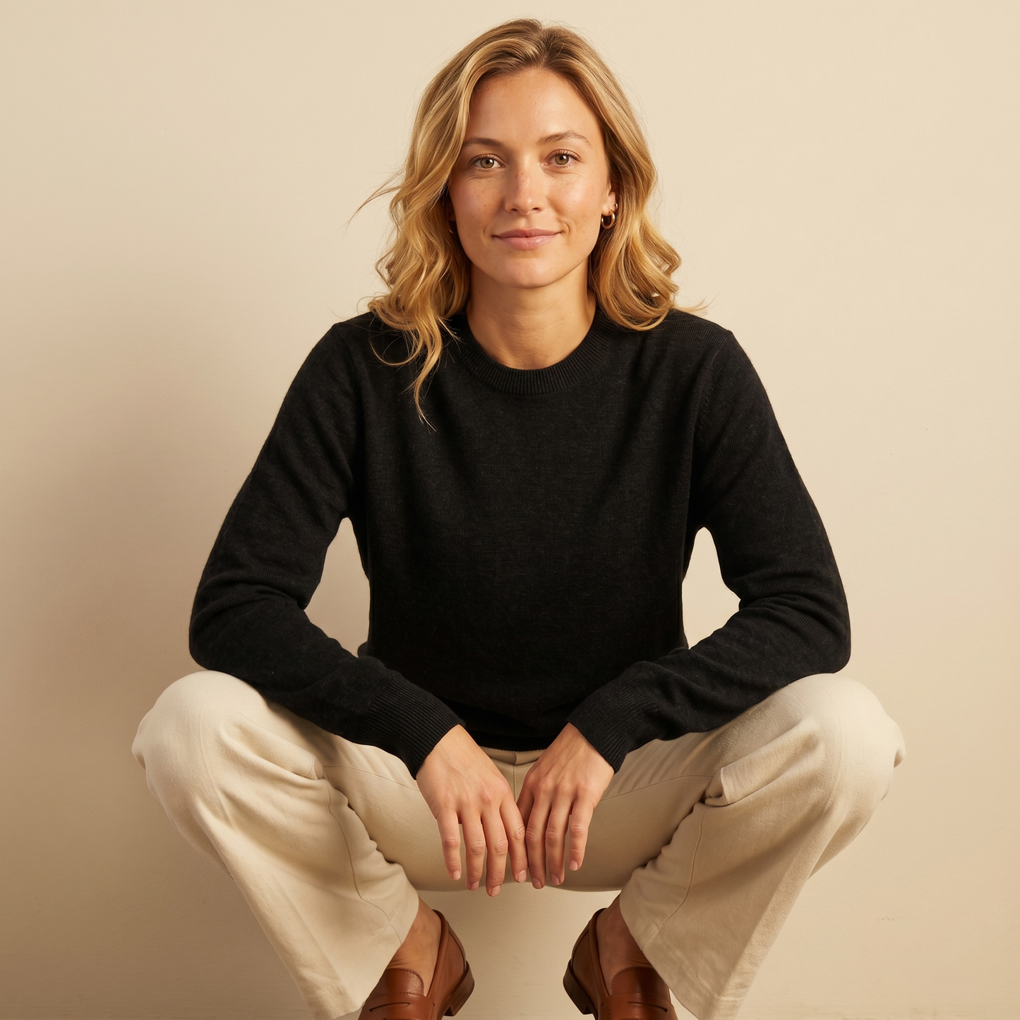 Himalayan Cashmere Original Crewneck Sweater For Women