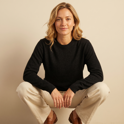 Himalayan Cashmere Original Crewneck Sweater For Women