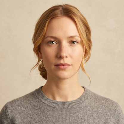 Crewneck Undyed Cashmere Sweater For Women