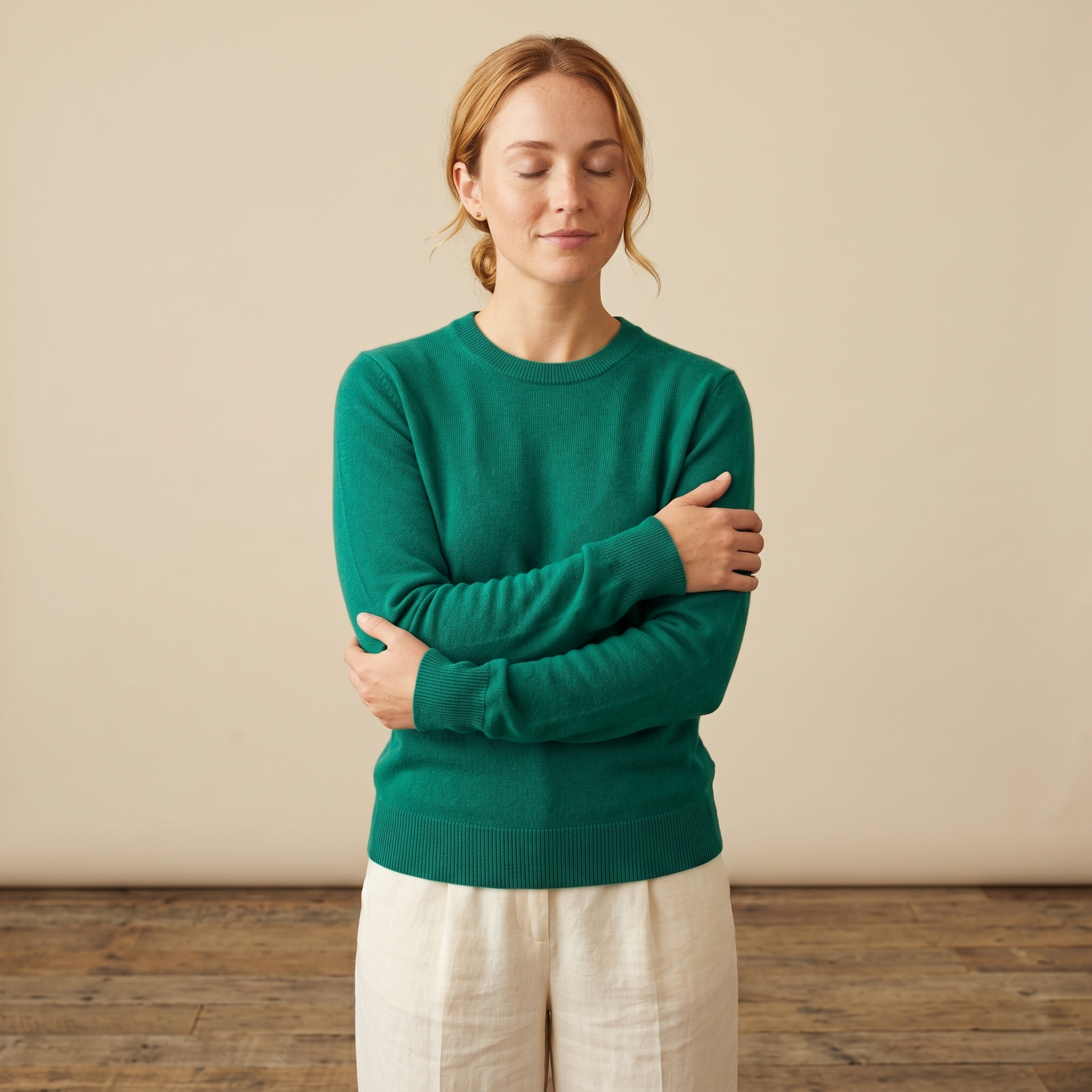 Himalayan Cashmere Original Crewneck Sweater For Women