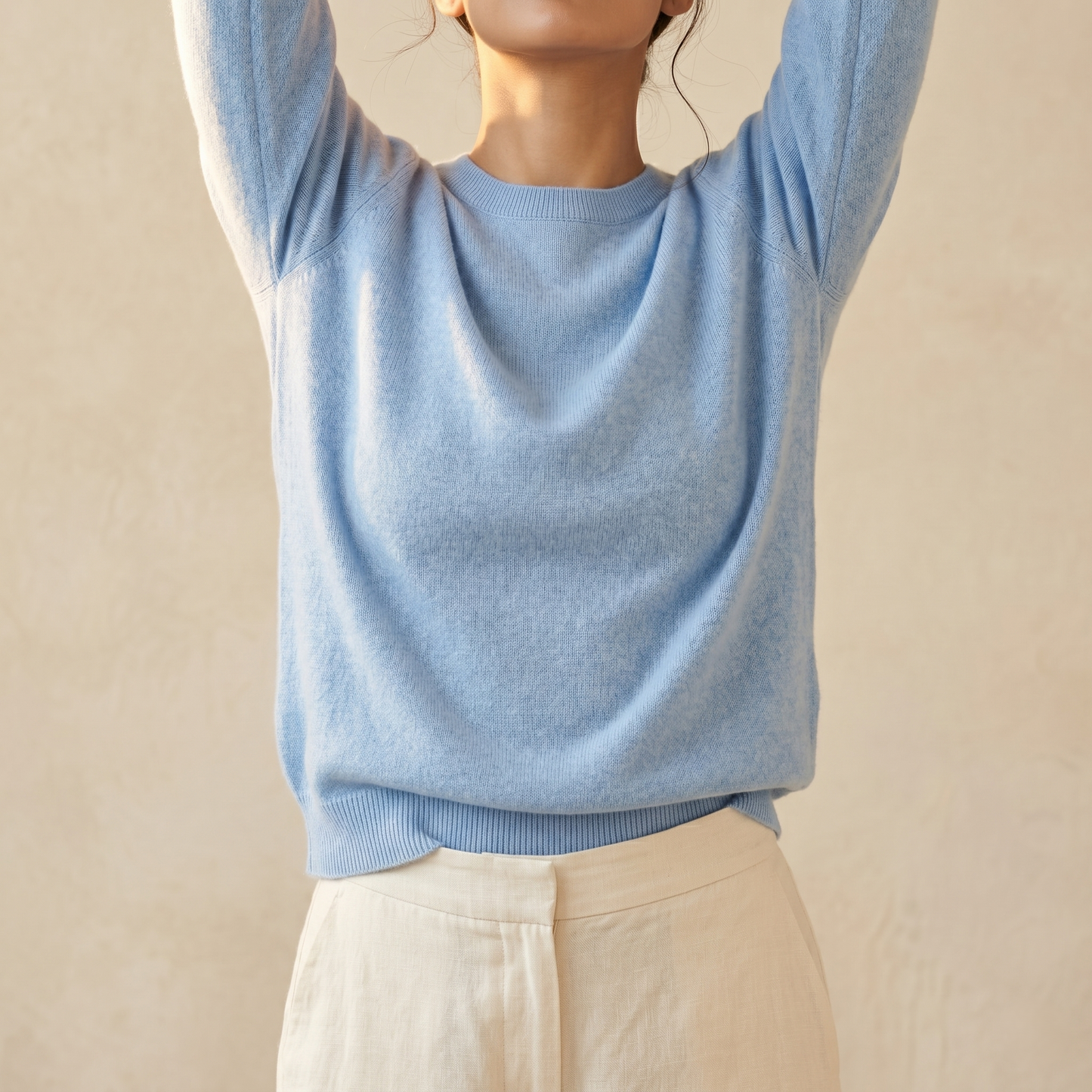 Himalayan Cashmere Original Crewneck Sweater For Women