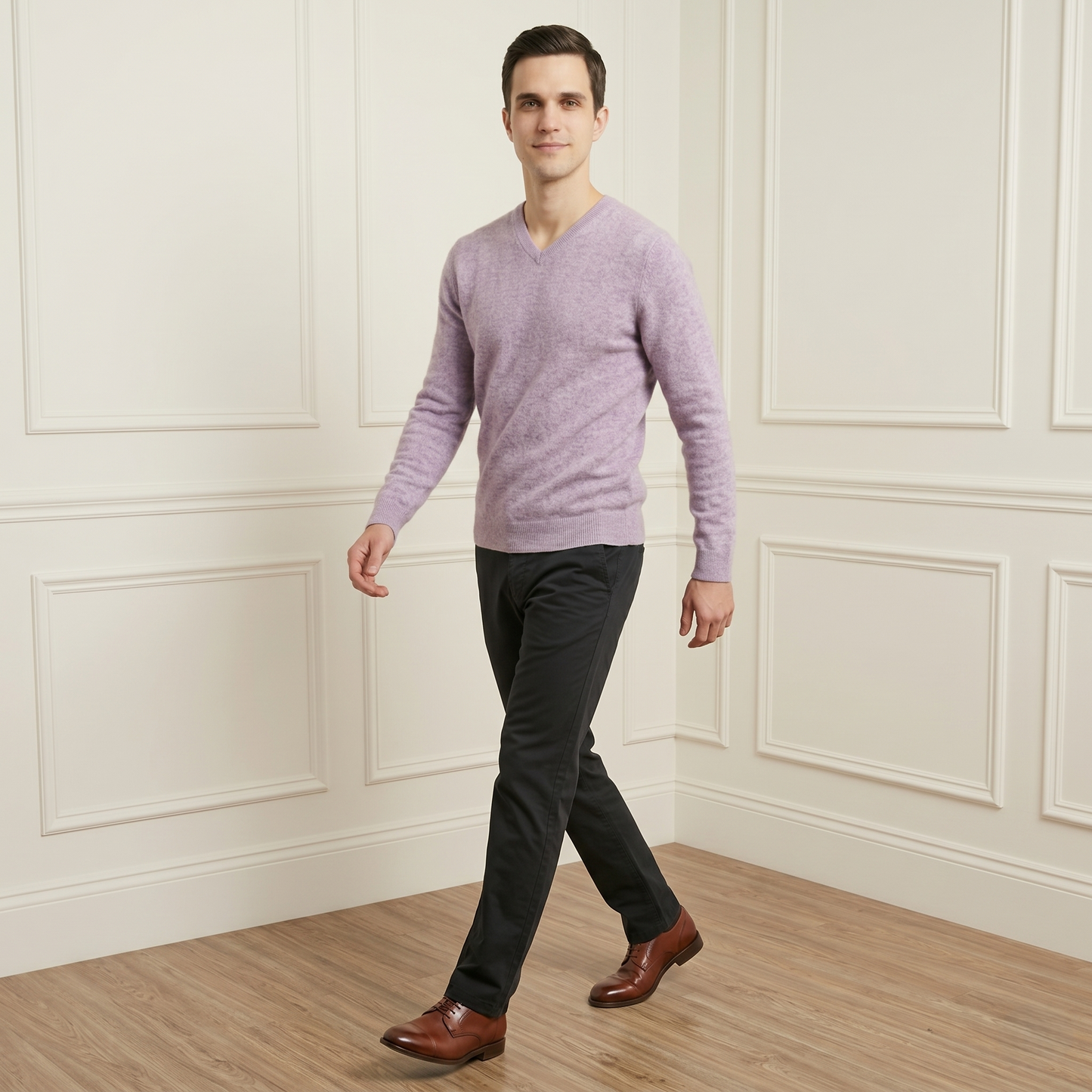 Premium Quality Fog V-Neck Full sleeve Himalayan Cashmere Sweater for Men