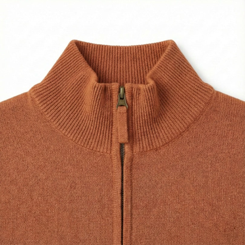 Pure Himalayan Cashmere Half-Zip | Men's Embrace Sweater
