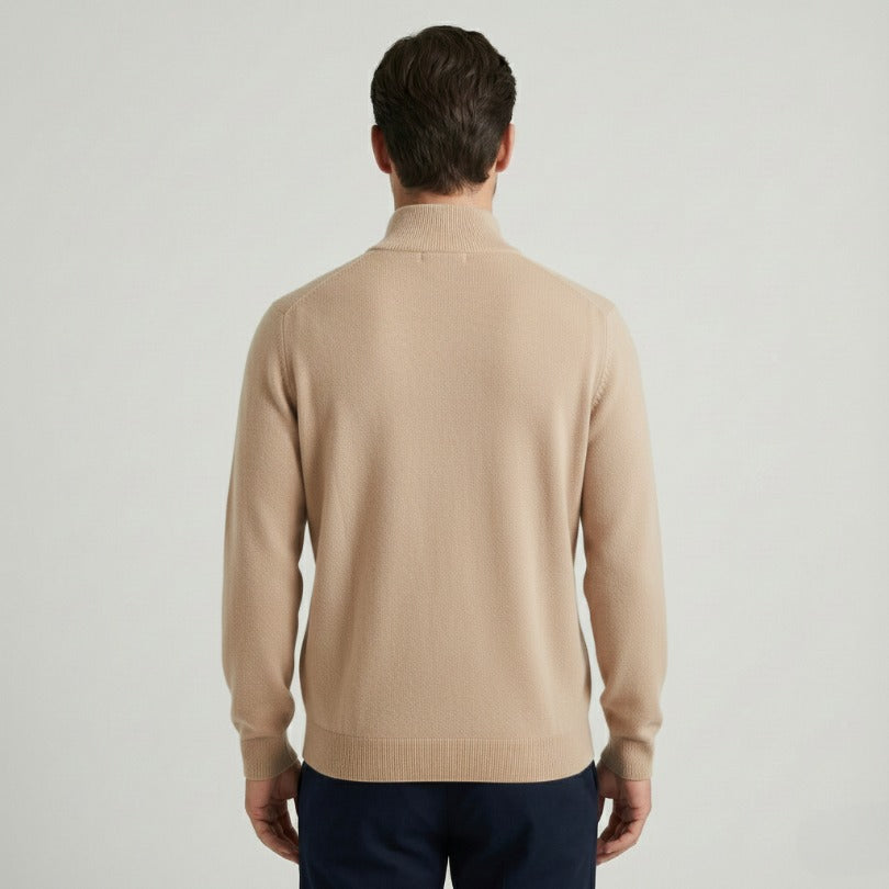 Pure Himalayan Cashmere Half-Zip | Men's Embrace Sweater