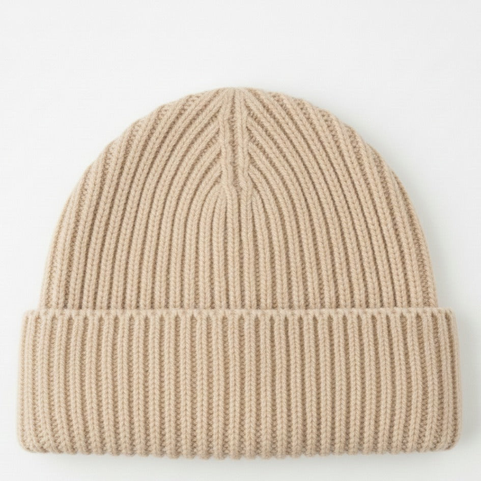 Haven Ribbed Cashmere Beanie | 100% Pure Himalayan Unisex