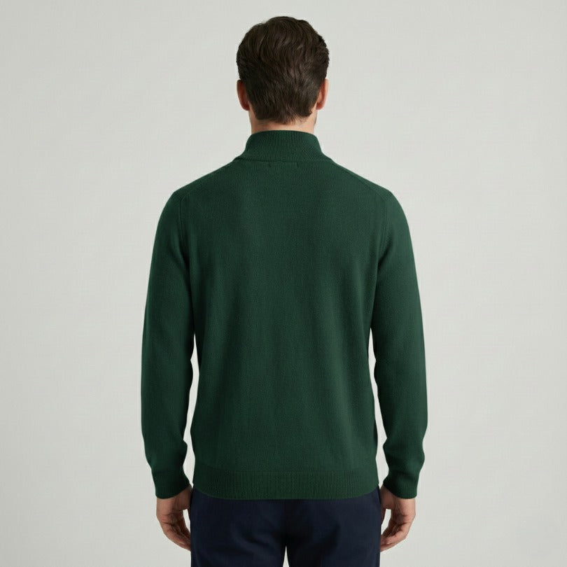 Pure Himalayan Cashmere Half-Zip | Men's Embrace Sweater