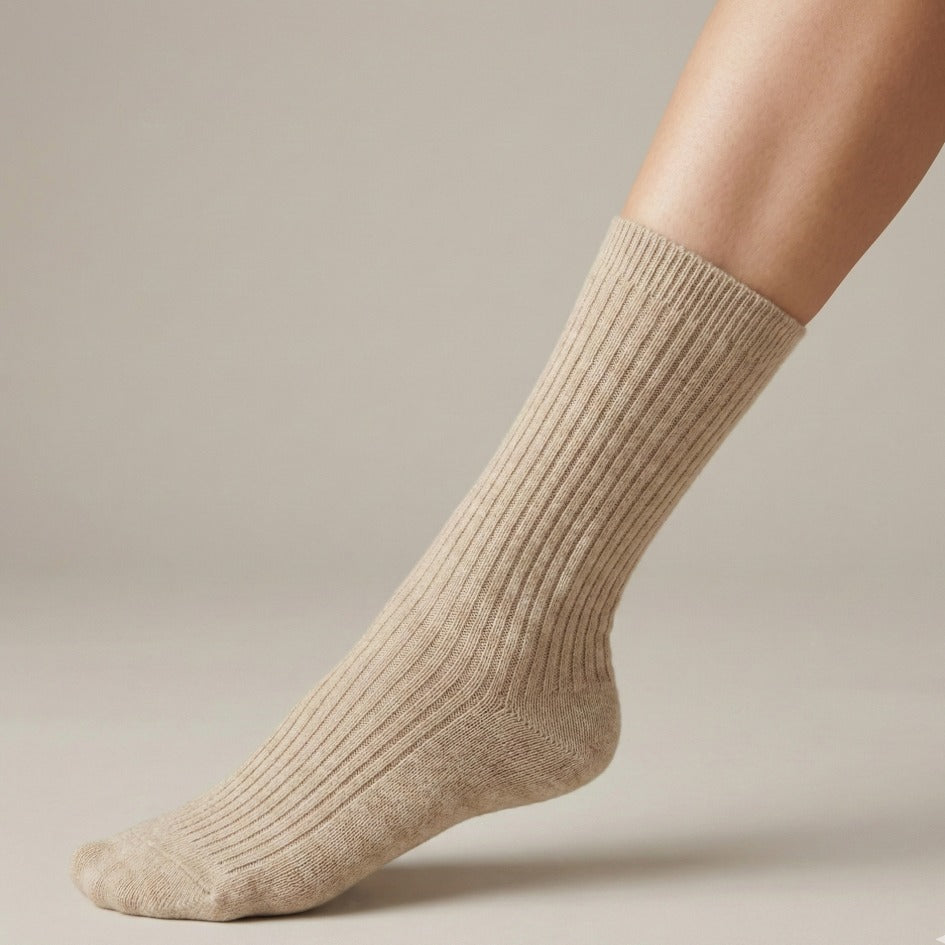Pure Cashmere Knee Socks Women's | Solace Luxury | Handmade