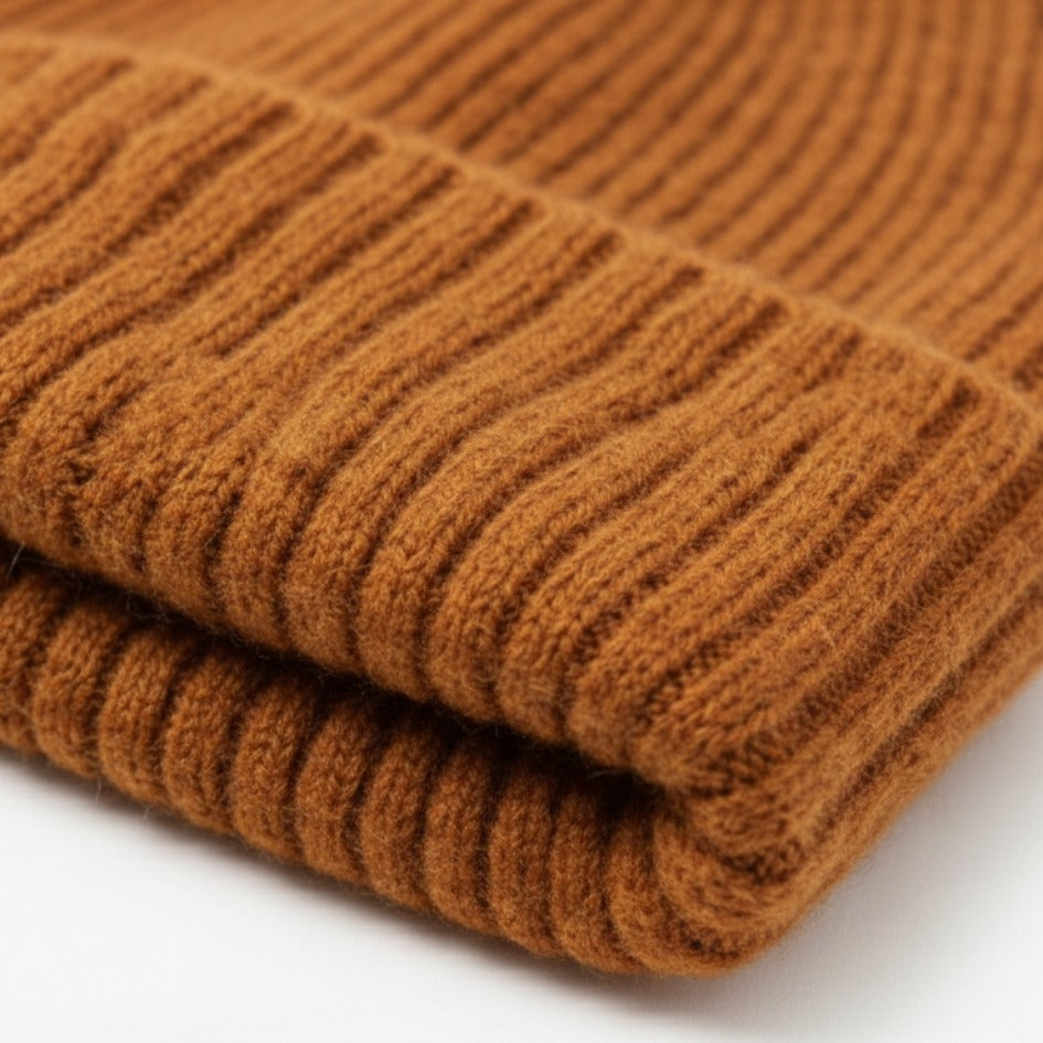 Haven Ribbed Cashmere Beanie | 100% Pure Himalayan Unisex