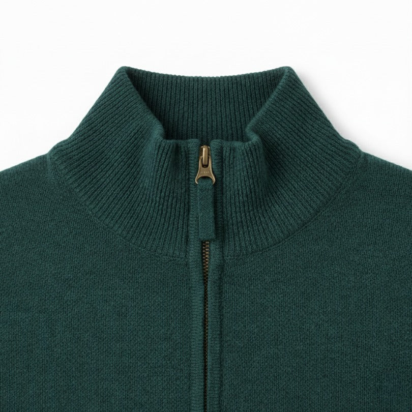 Pure Himalayan Cashmere Half-Zip | Men's Embrace Sweater