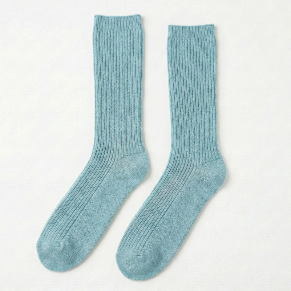 Pure Cashmere Knee Socks Women's | Solace Luxury | Handmade