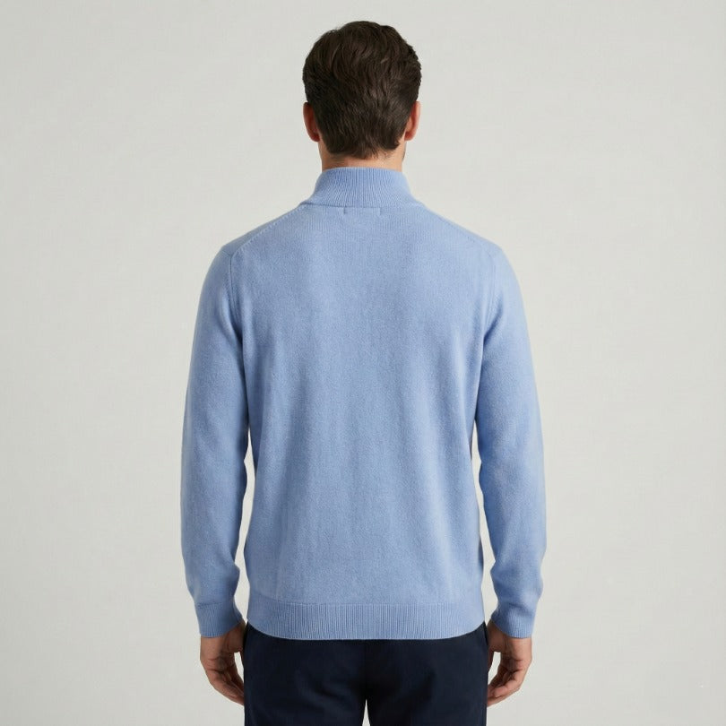 Pure Himalayan Cashmere Half-Zip | Men's Embrace Sweater