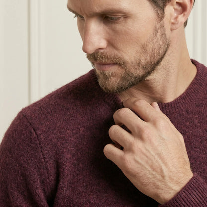 Wine Red Original Crewneck Cashmere Sweater