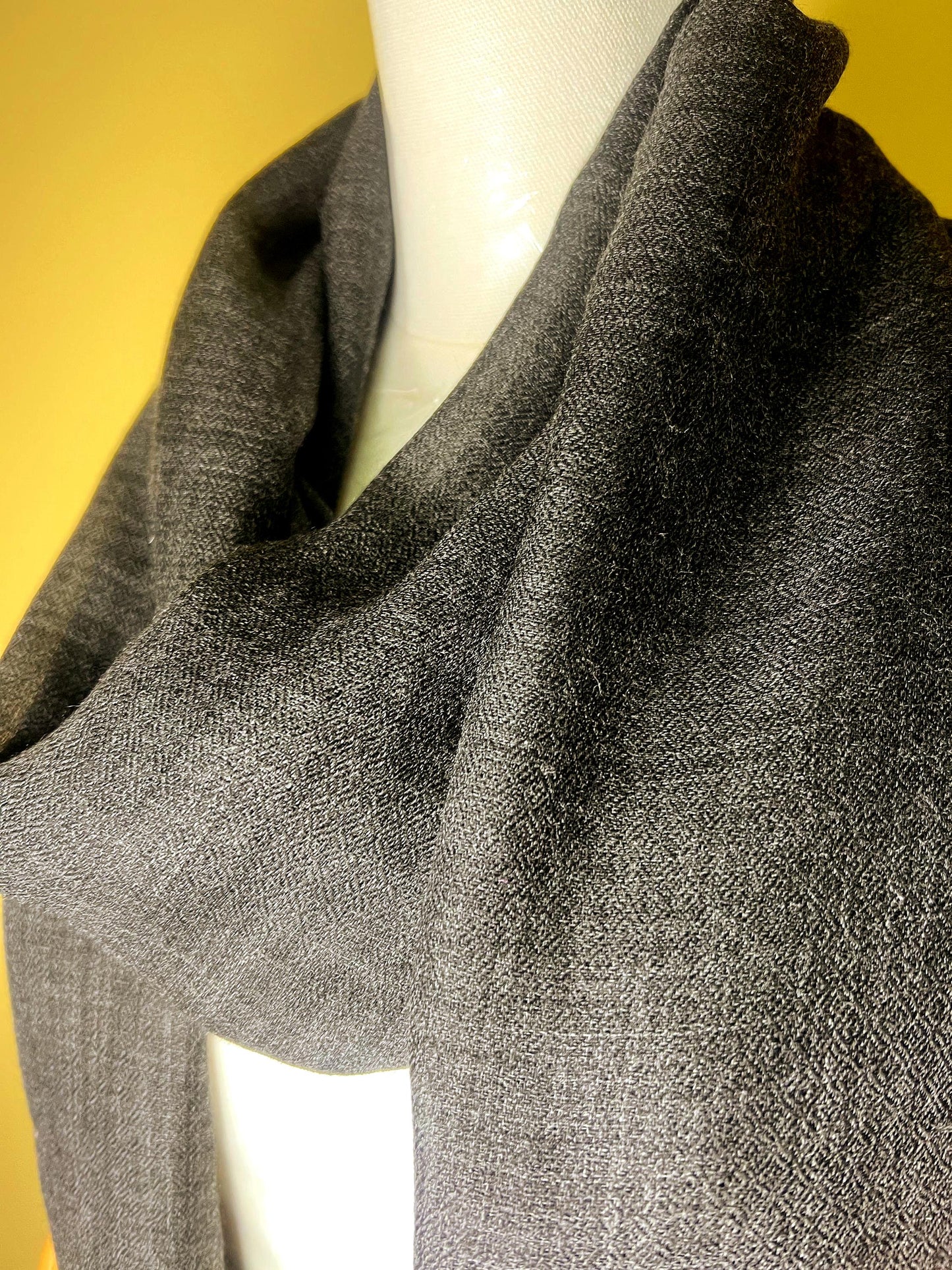 100% Pure Himalayan Cashmere Pashmina Shawl - Mustang Collection Himalayan Dusk Grey