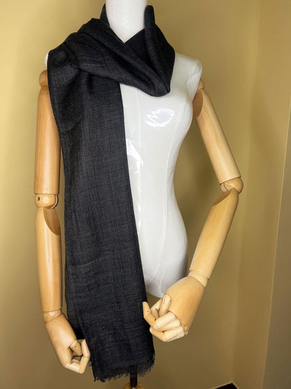 100% Pure Himalayan Cashmere Pashmina Shawl - Mustang Collection Himalayan Dusk Grey