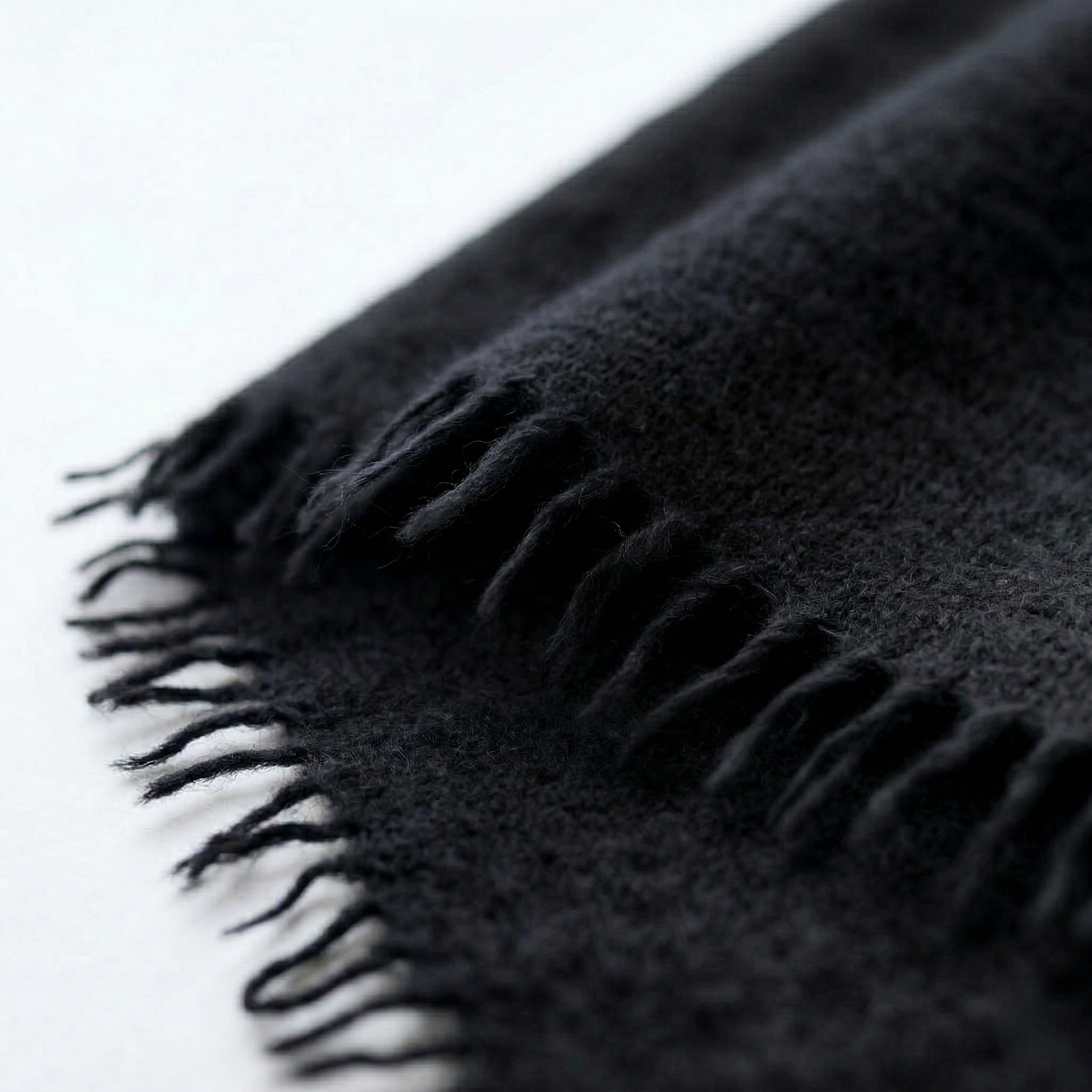 Felted Cashmere Travel Wrap - Handknit 28x84 — Himalayan cashmere, view 9