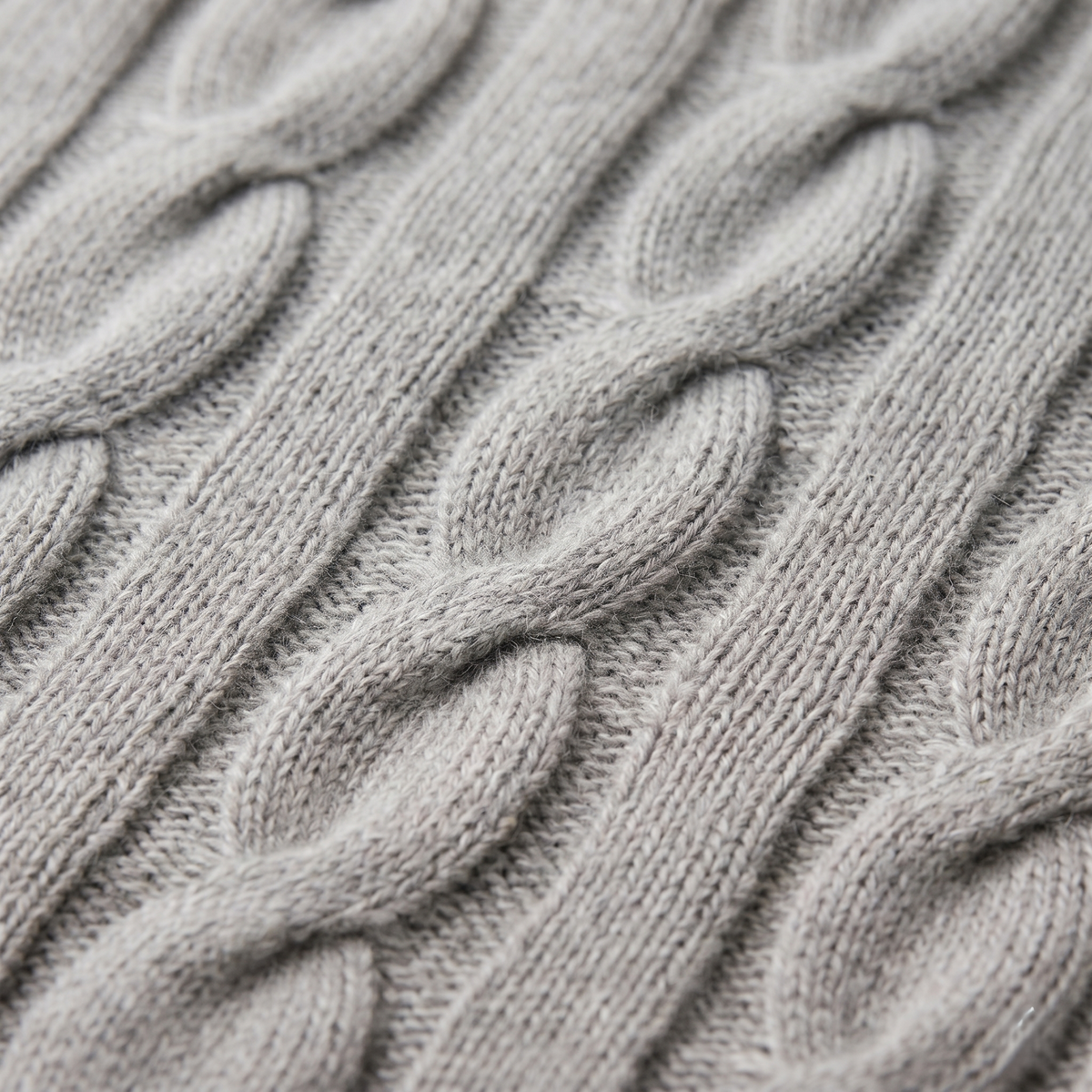 Heirloom Cable-Knit Pure Himalayan Cashmere Throw — Himalayan cashmere, view 17