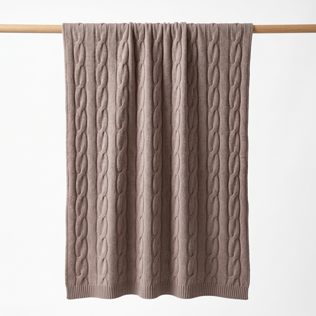 Heirloom Cable-Knit Pure Himalayan Cashmere Throw — Himalayan cashmere, view 21