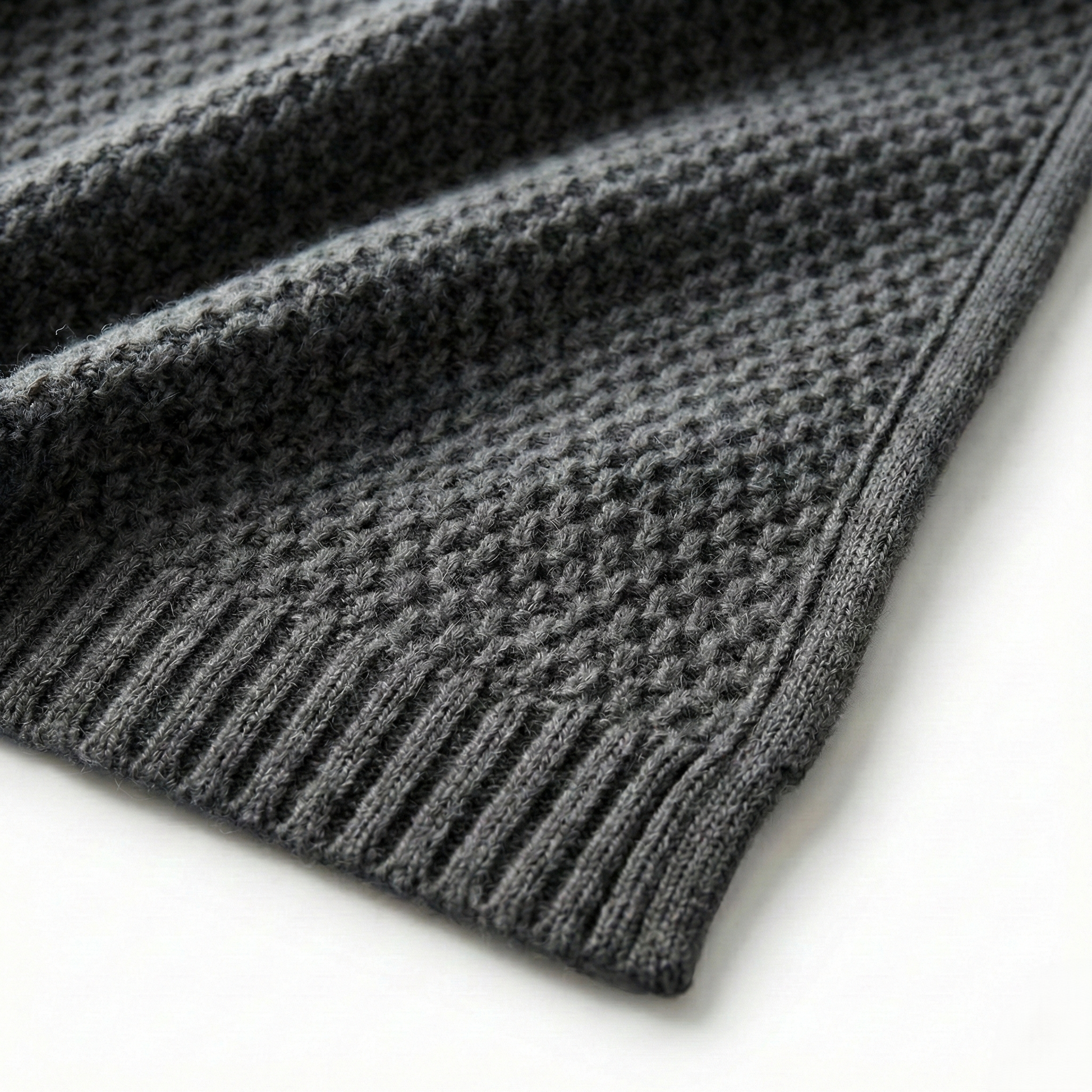 Heirloom Honeycomb Pure Himalayan Cashmere Throw — Himalayan cashmere, view 3