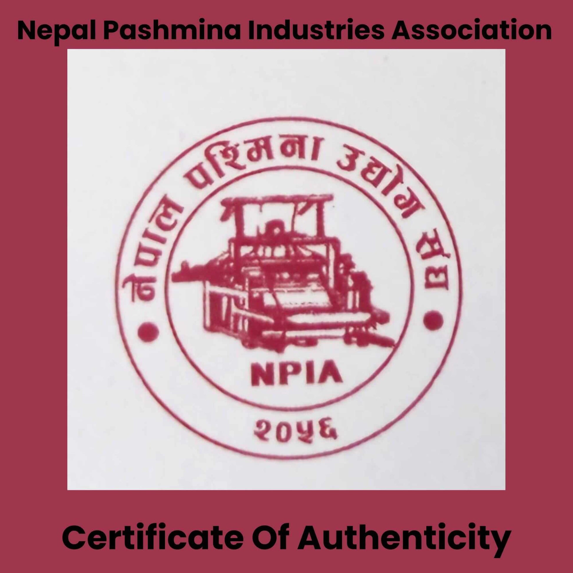 NPIA Certified 100% Pure Himalayan Cashmere Pashmina Poncho - Mustang Ruby Red - Lumusae
