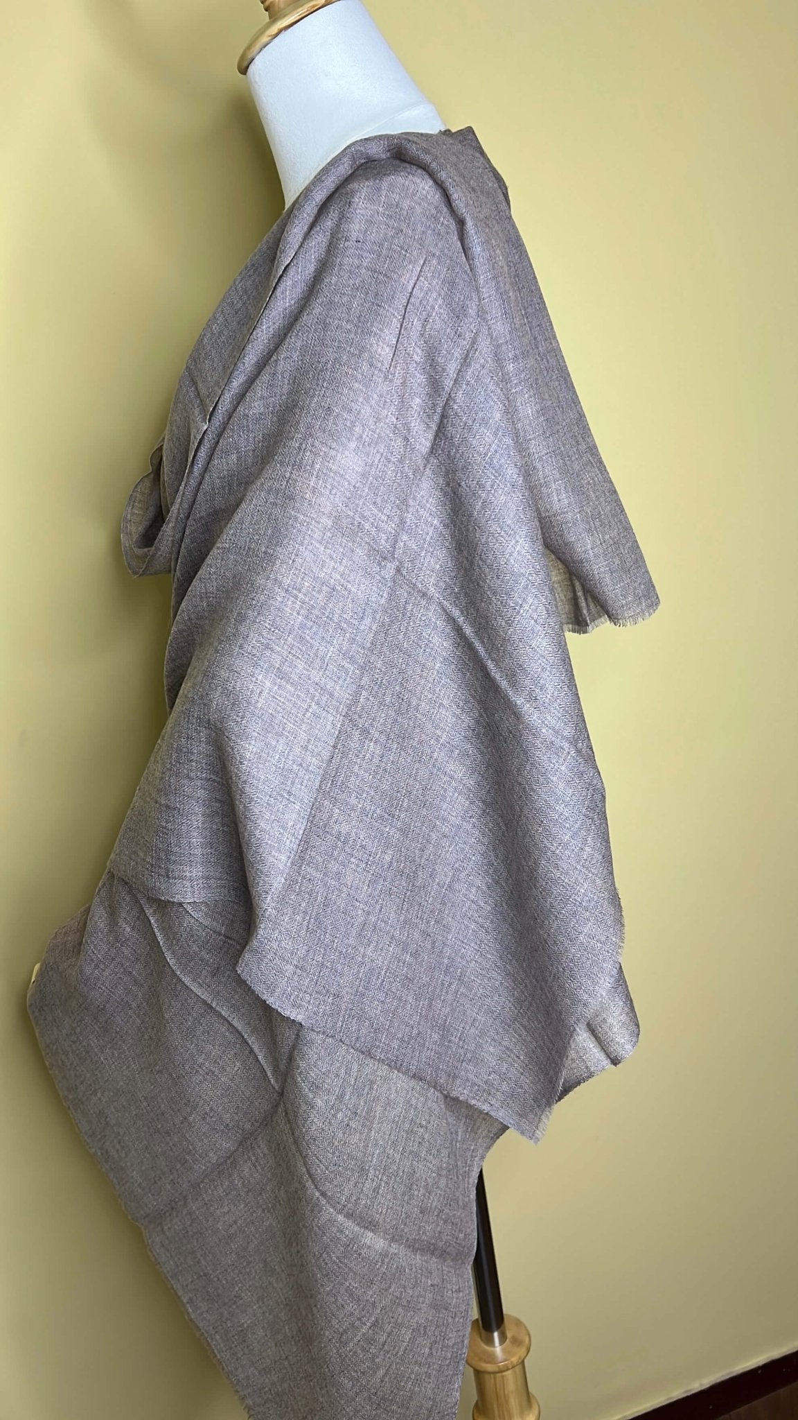 NPIA Certified 100% Pure Himalayan Cashmere Pashmina Shawl - Upper Dolpo Annapurna Mocha - Lumusae