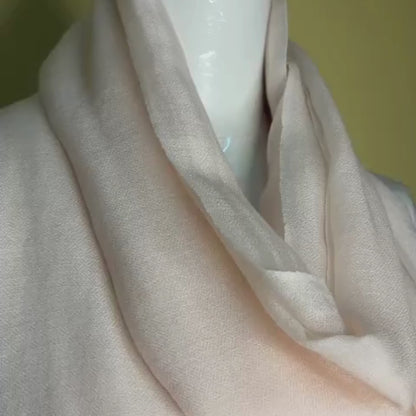 NPIA Certified 100% Pure Himalayan Cashmere Pashmina Shawl - Annapurna Pearl Pink