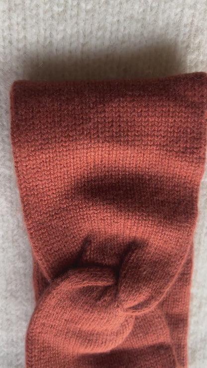 The Gomba Cashmere Headband With Twisted Front For Women