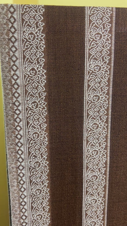 NPIA Certified 100% Pure Himalayan Cashmere Pashmina Shawl - Annapurna Espresso Brown