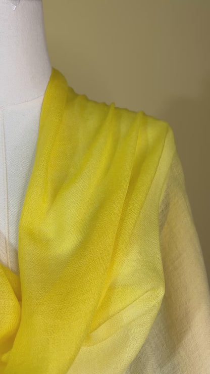 NPIA Certified 100% Pure Himalayan Cashmere Pashmina Shawl - Mustang Saffron