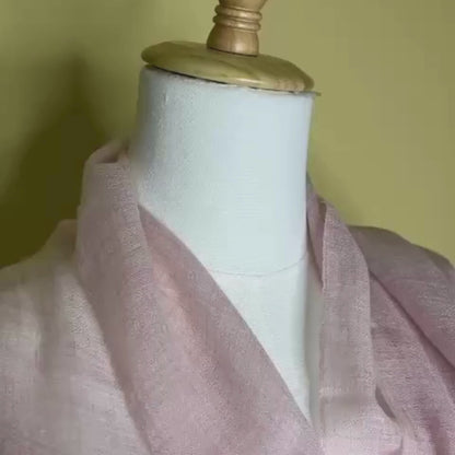 NPIA Certified 100% Pure Himalayan Cashmere Pashmina Shawl - Upper Mustang Rose Pink