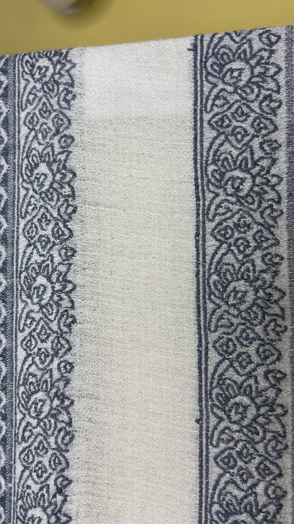 Signature Neutral & Pattern Cashmere Pashmina Shawl